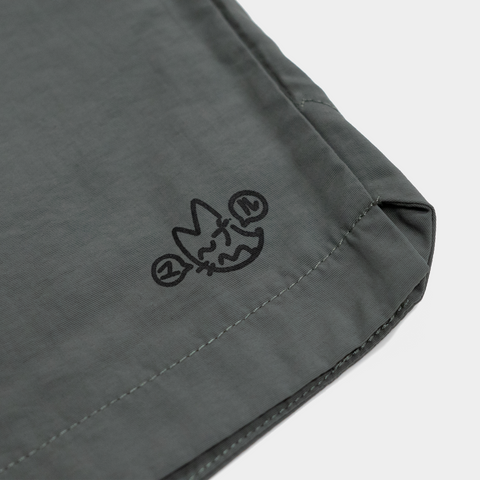 MS03 - Faded Sage Nylon Shorts