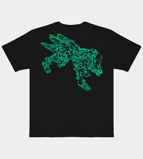 Digital Wolf - Black Tee