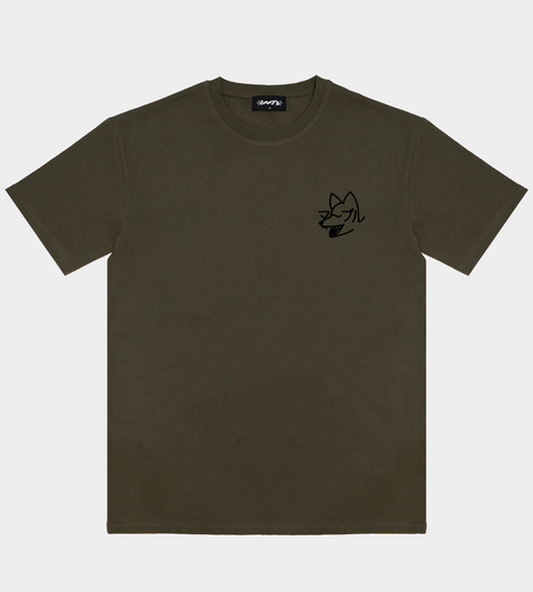 マーブル Wolf - Olive shirt