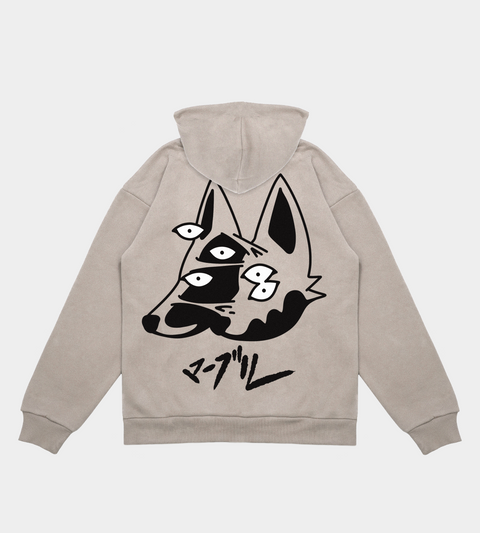 Split - Bone Hooded Sweatshirt