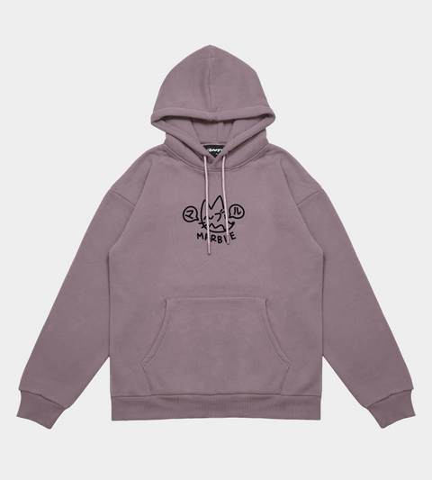 TOK¥O -  Embroidered Taro Hooded Sweatshirt