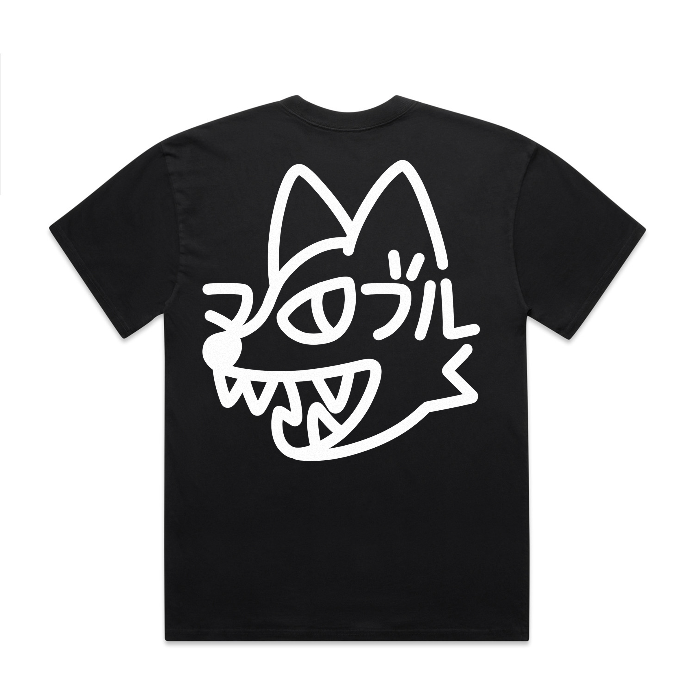Marble Wolf - Black Tee