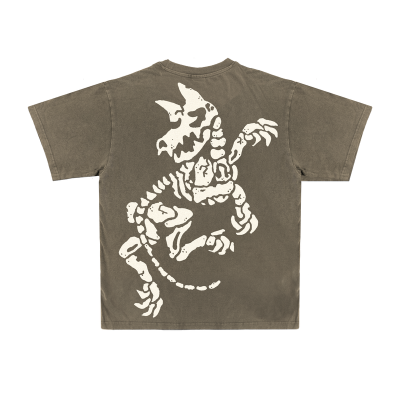 BONES WASHED COFFEE T-SHIRT