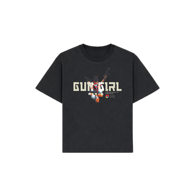 GUN GIRL - BLACK TEE