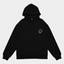 マーブル Wolf - Black Hooded Sweatshirt