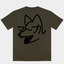 マーブル Wolf - Olive shirt