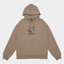 EYES - Coffee Embroidered Hooded Sweatshirt